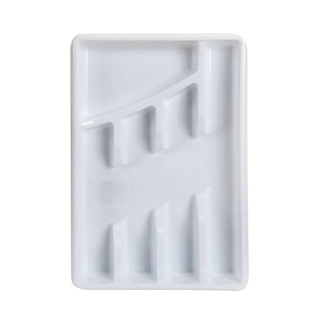 SILVERWARE FLATWARE ORGANIZER TRAY - UTENSILS - STORAGE - KITCHEN - NEW white